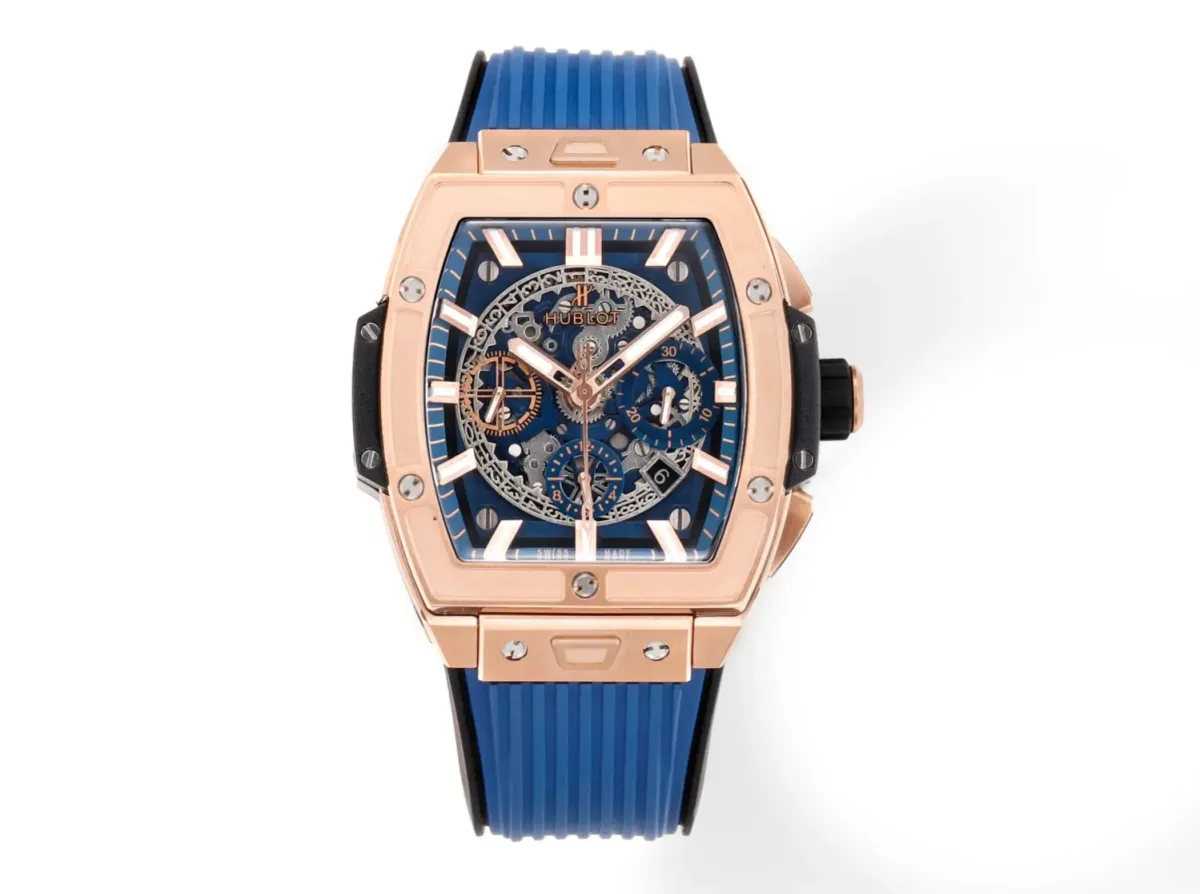 JB Factory Hublot Spirit of Big Bang King Gold Blue Limited Edition Super Clone Watch - Model 642.NX.0170.RX