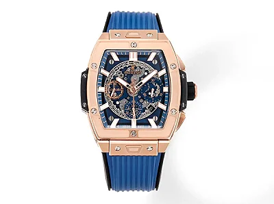 JB Factory Hublot Spirit of Big Bang King Gold Blue Limited Edition Super Clone Watch - Model 642.NX.0170.RX
