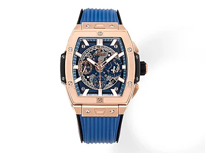 JJ Factory Hublot Spirit of Big Bang King Gold Blue Limited Edition Super Clone Watch - Model 642.NX.0170.RX