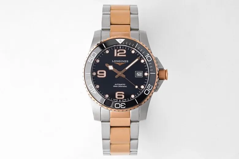 ZF Factory Longines Conquest Black Dial Two Tone Super Clone Watch - Best Replica Quality