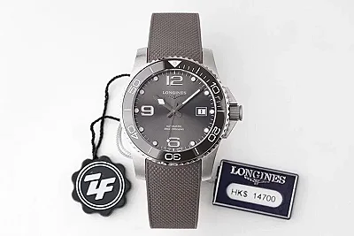 ZF Factory Longines Conquest Grey Dial Rubber Strap - Best Super Clone Watch