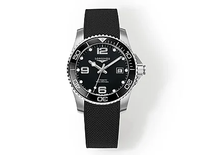 RM Factory Longines Conquest Black Dial Rubber Strap - Super Clone Watch