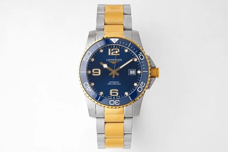 GS Factory Longines Conquest Diver Watch Gold Bezel Steel - Best Super Clone Edition