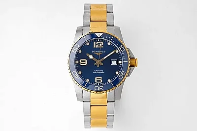 KY Factory Longines Conquest Diver Watch Gold Bezel Steel - Best Super Clone Edition