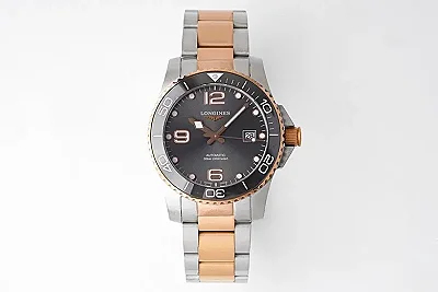 GS Factory Longines Conquest VHP Two Tone Watch Black - Best Super Clone Edition