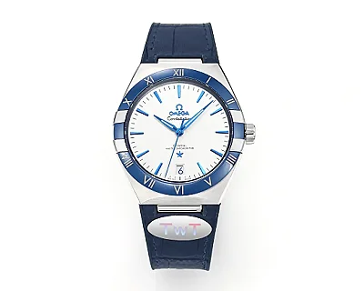 OMEGA Constellation Meteorite 41mm Blue Leather VSF Watch Replica