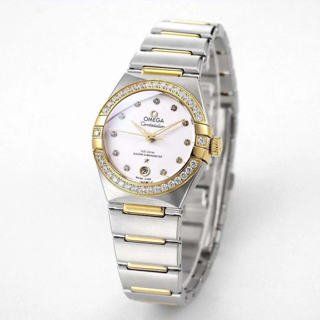 Omega Constellation 29mm White Gold Steel Replica - Premium VSF Watch Collection