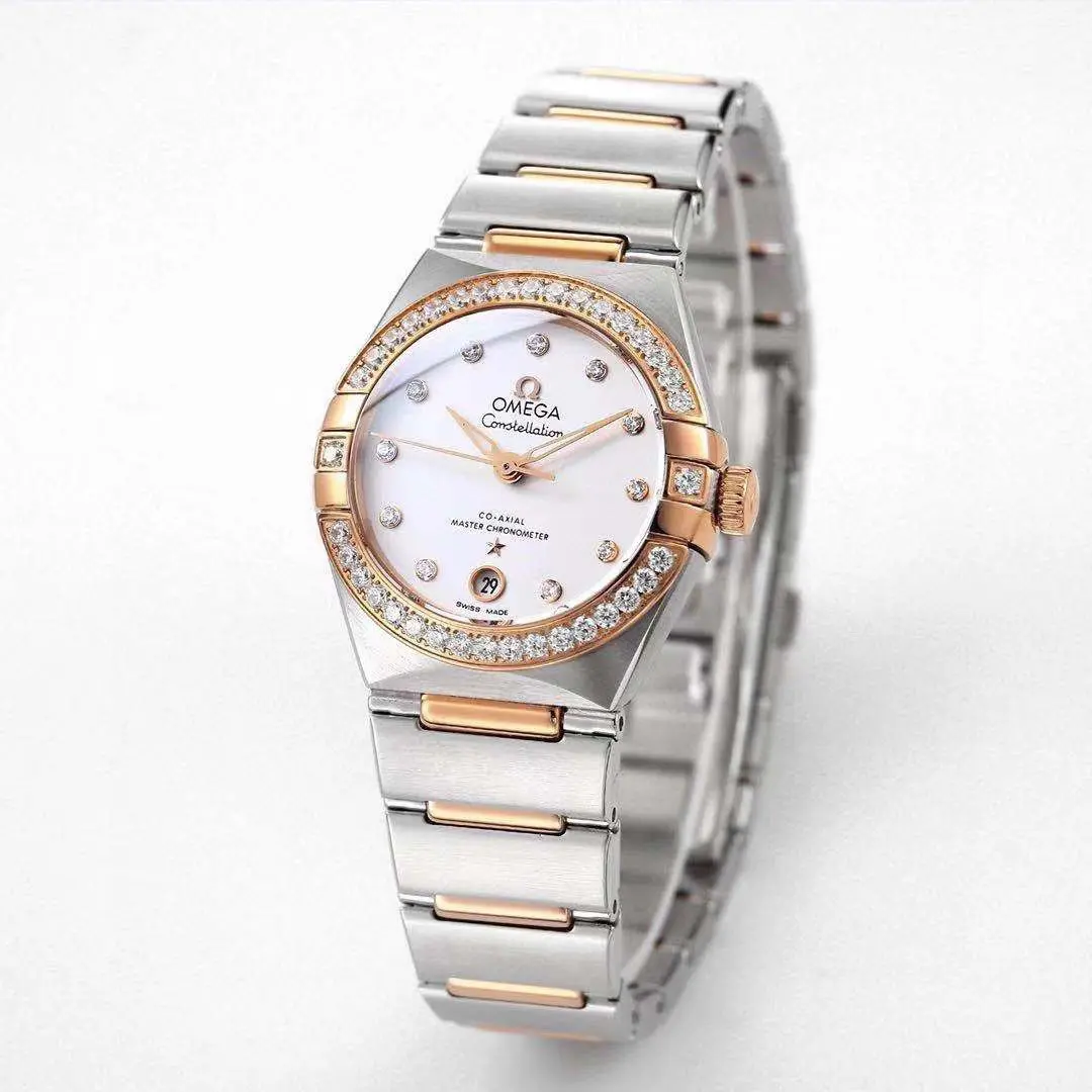 Omega Constellation 29mm White Dial Two-Tone VSF Watch Replica - Premium Quality