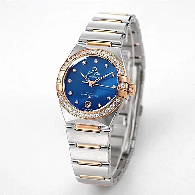 Omega Constellation 29mm Blue Dial Two-Tone VSF Watch Replica - Premium Quality VSF Timepiece
