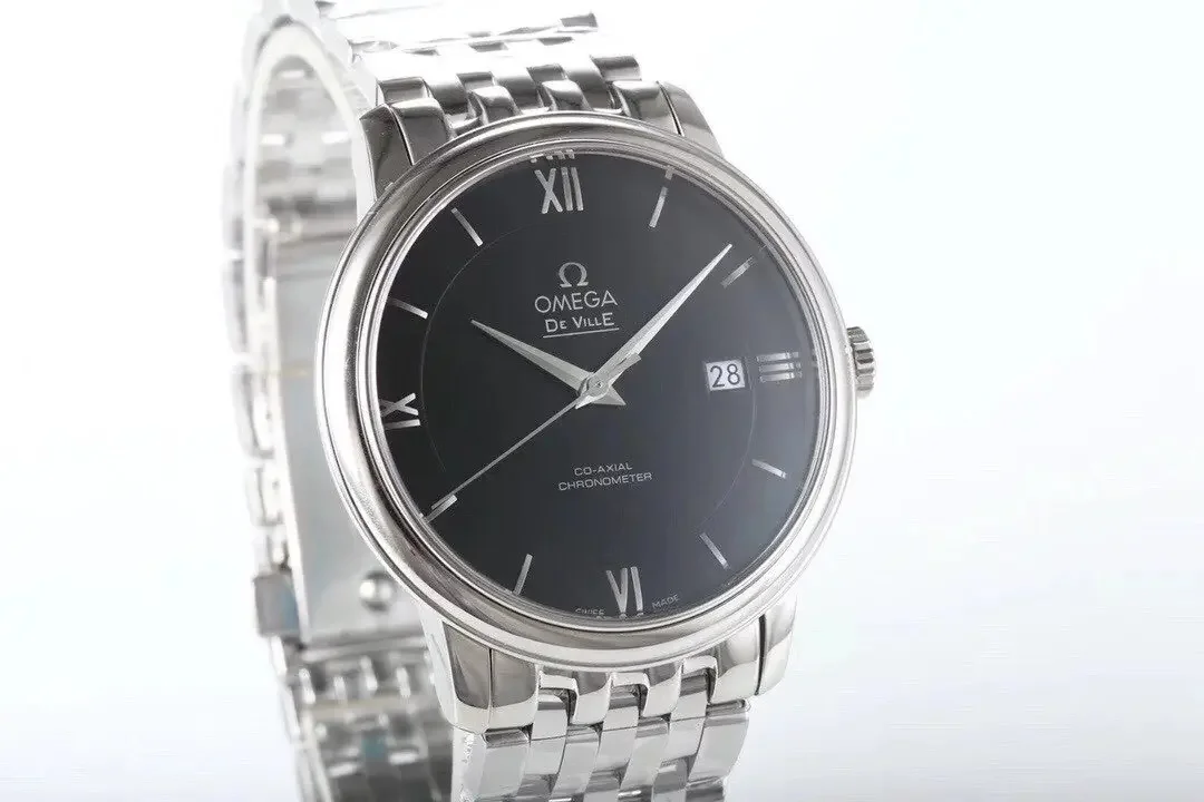 Omega De Ville Prestige Black Dial Steel