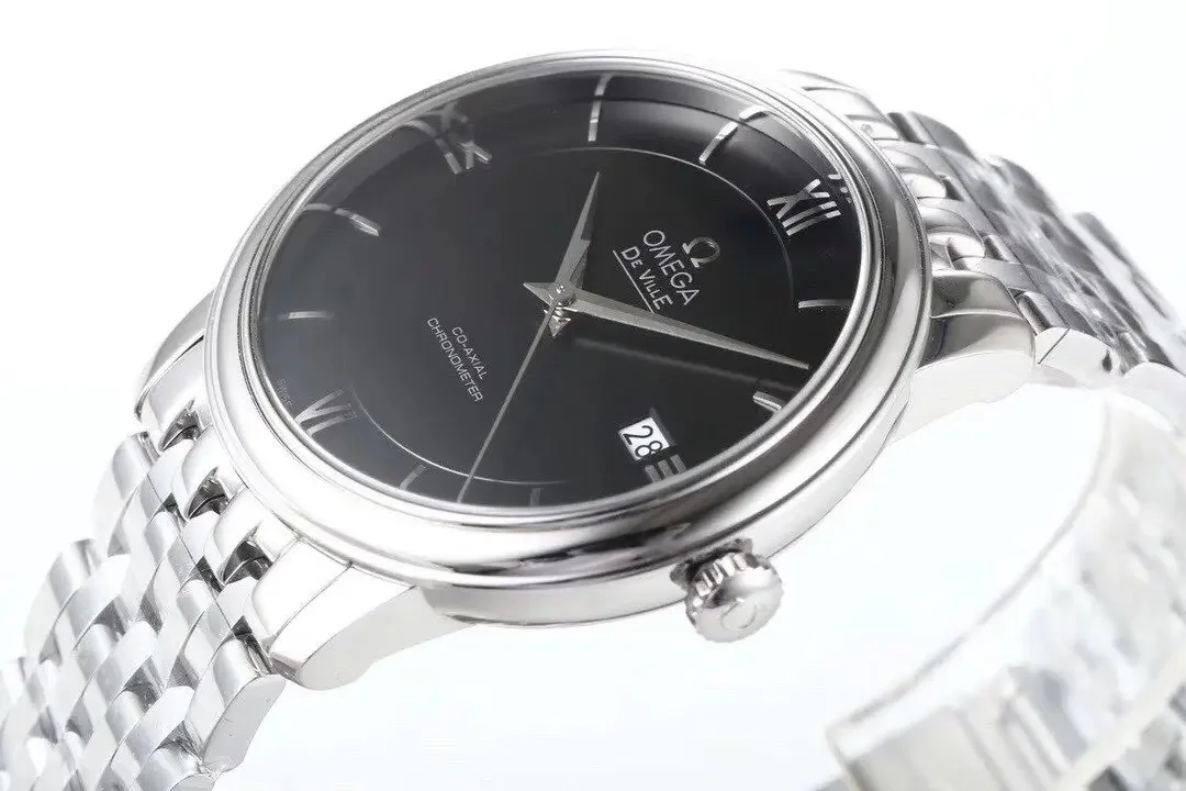 Omega De Ville Prestige Black Dial Steel