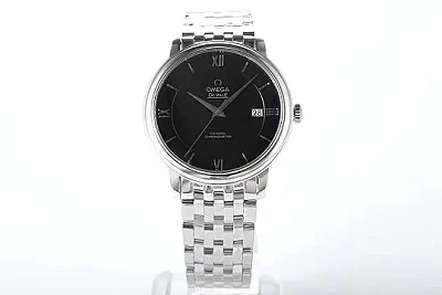 Omega De Ville Prestige Black Dial Steel