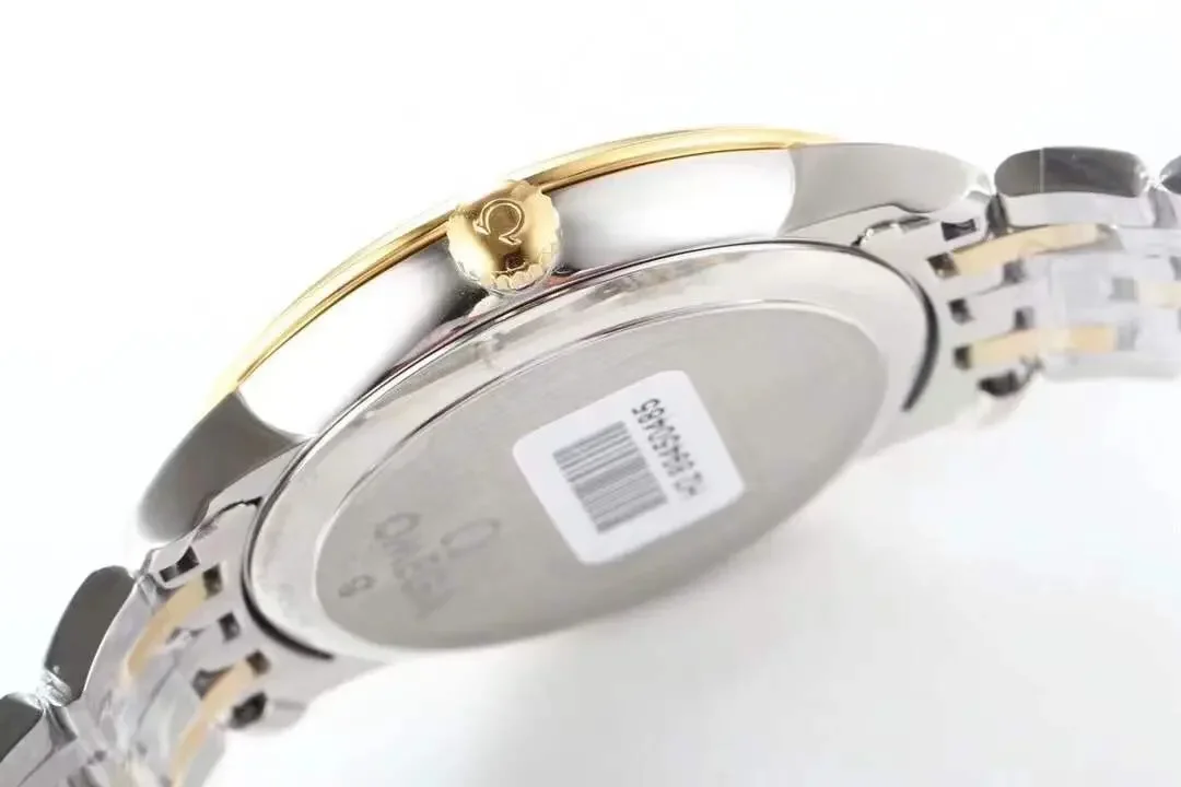 Omega De Ville Prestige Silver Two Tone Watch