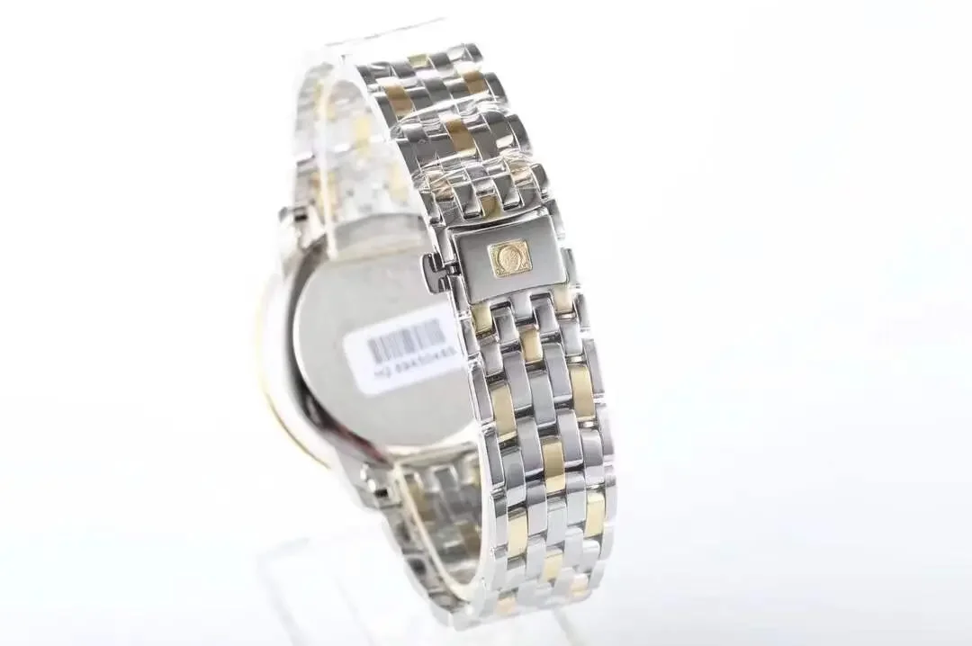 Omega De Ville Prestige Silver Two Tone Watch