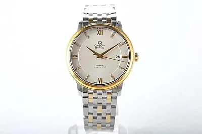 Omega De Ville Prestige Silver Two Tone Watch
