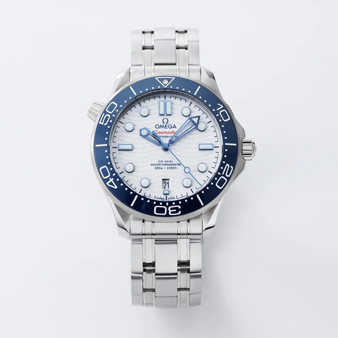 VS Factory OMEGA Seamaster 300M Steel Blue White Dial - Premium VSF Watches Collection