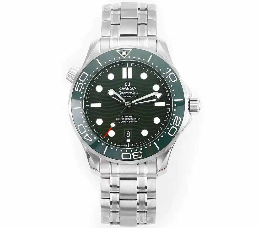 VS Factory OMEGA Seamaster Planet Ocean 600m Co-Axial Master Chronometer 42mm Diver's Watch - Black Ceramic Bezel, Stainless Steel Bracelet by VSF Watches Brand