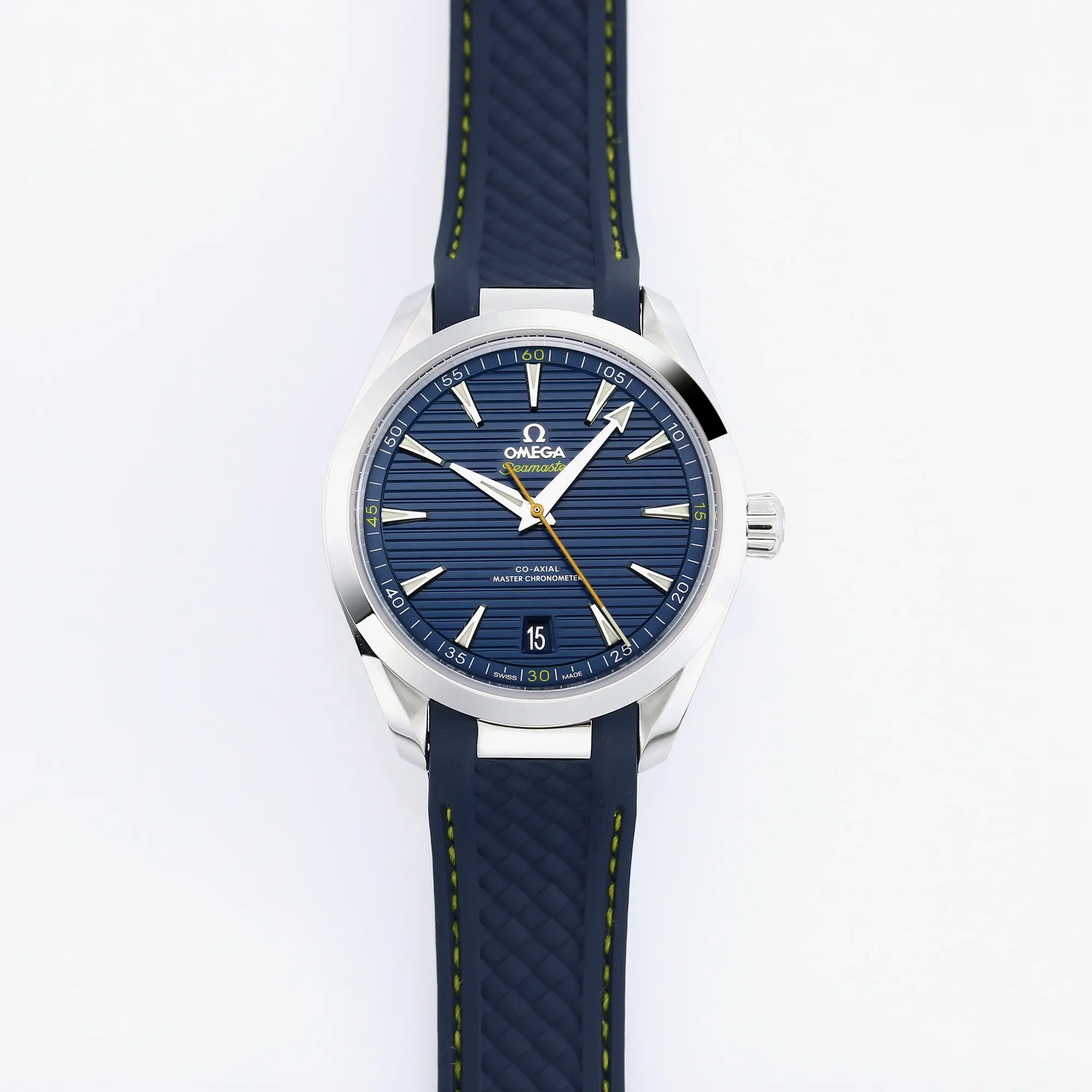 VS Factory Omega Seamaster Aqua Terra Blue Dial Rubber Strap - Premium VSF Watches Collection