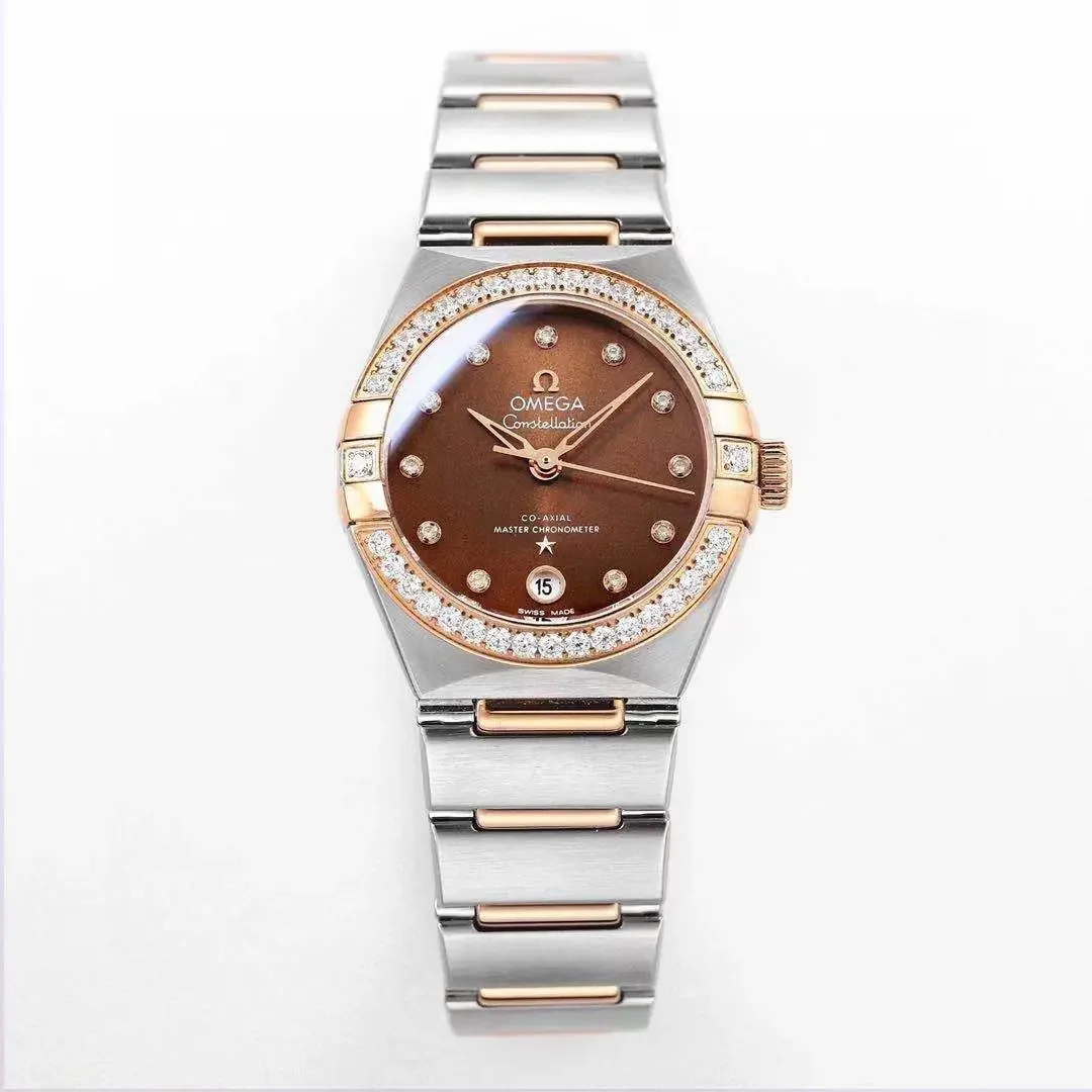 ZF Factory Omega Constellation 29mm Brown Dial Two-Tone VSF Luxury Watch