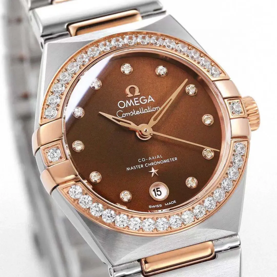 ZF Factory Omega Constellation 29mm Brown Dial Two-Tone VSF Luxury Watch