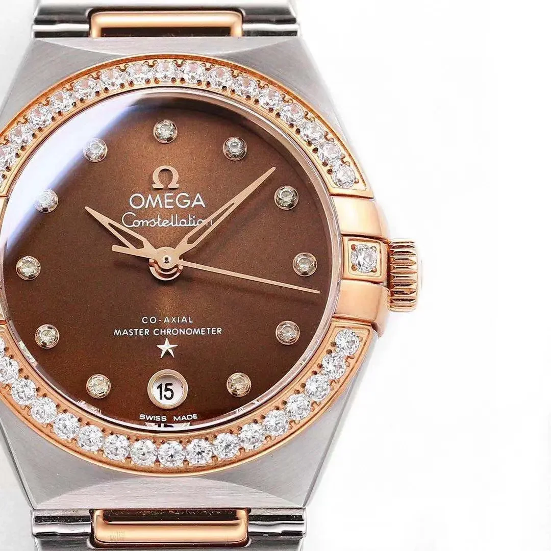 ZF Factory Omega Constellation 29mm Brown Dial Two-Tone VSF Luxury Watch