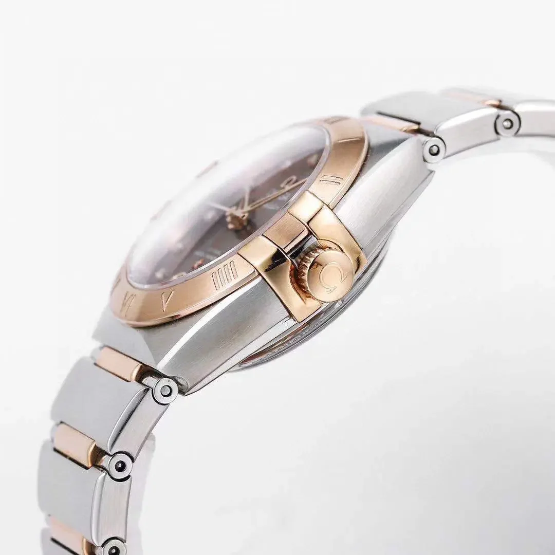 ZF Factory Omega Constellation 29mm Brown Dial Two-Tone VSF Luxury Watch