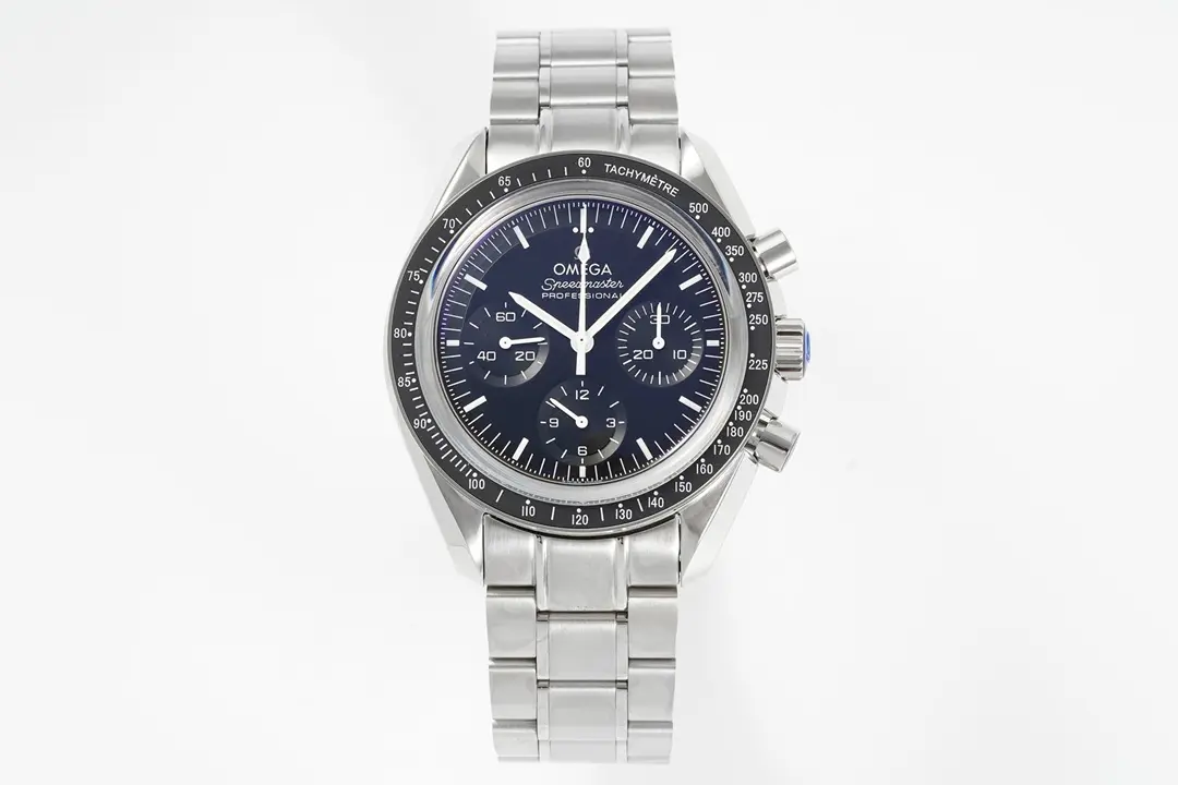 UR Factory Omega Speedmaster Moonwatch OB2 Blue Dial Stainless Steel VSF Edition