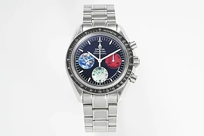 OR Factory Omega Speedmaster 9300 Blue Red White Dial VSF Watch