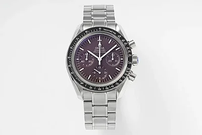 OM Factory Omega Speedmaster 9300 Burgundy Dial Steel - VSF Watches Collection