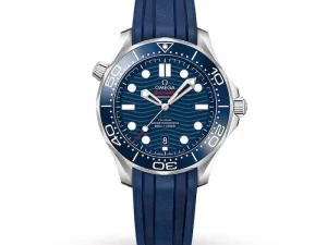 Omega Seamaster Men Automatic Blue Rubber Watch O21032422003001
