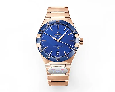 ZF Factory OMEGA Constellation 41mm Blue Rose Gold VSF Watch