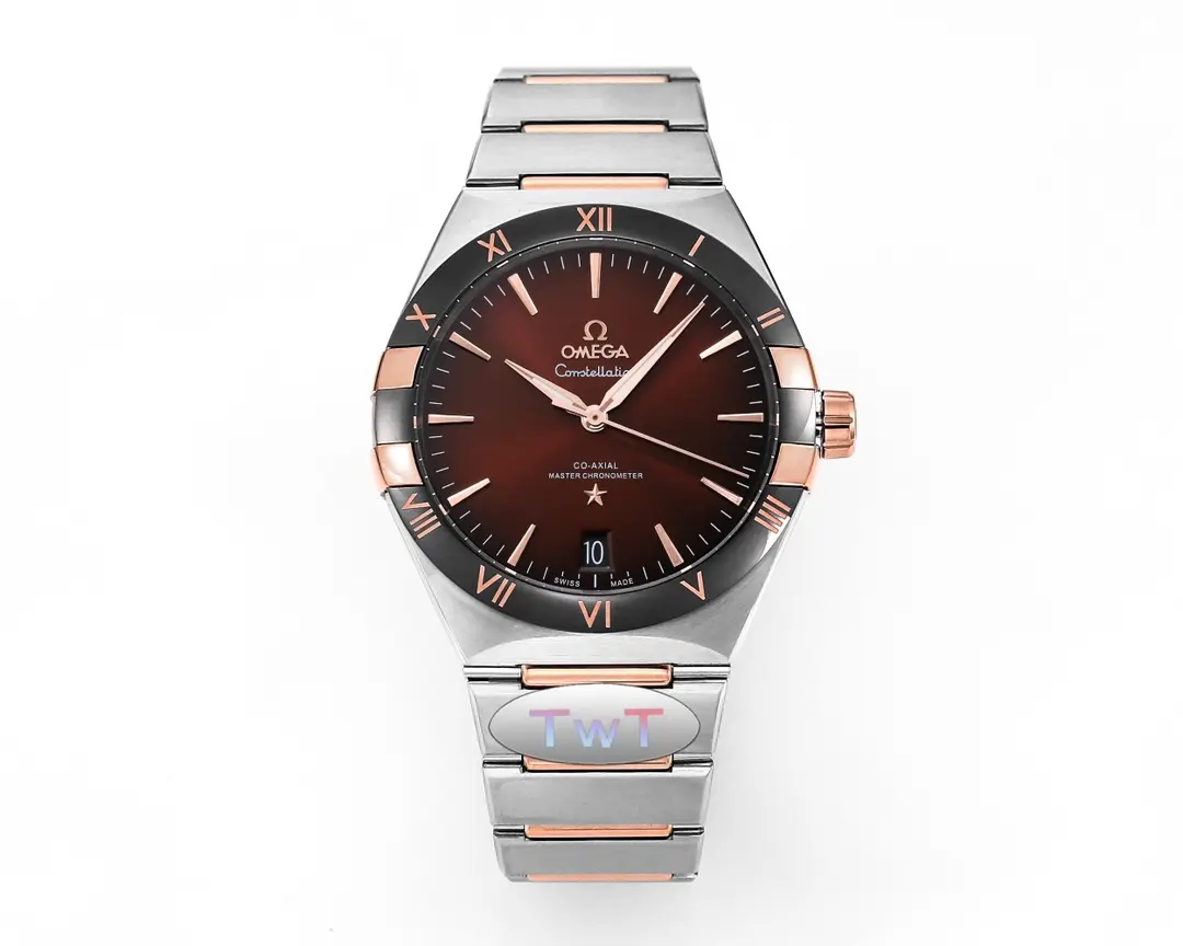 ZF Factory OMEGA Constellation 41mm Burgundy Dial Steel - Premium VSF Watches Collection