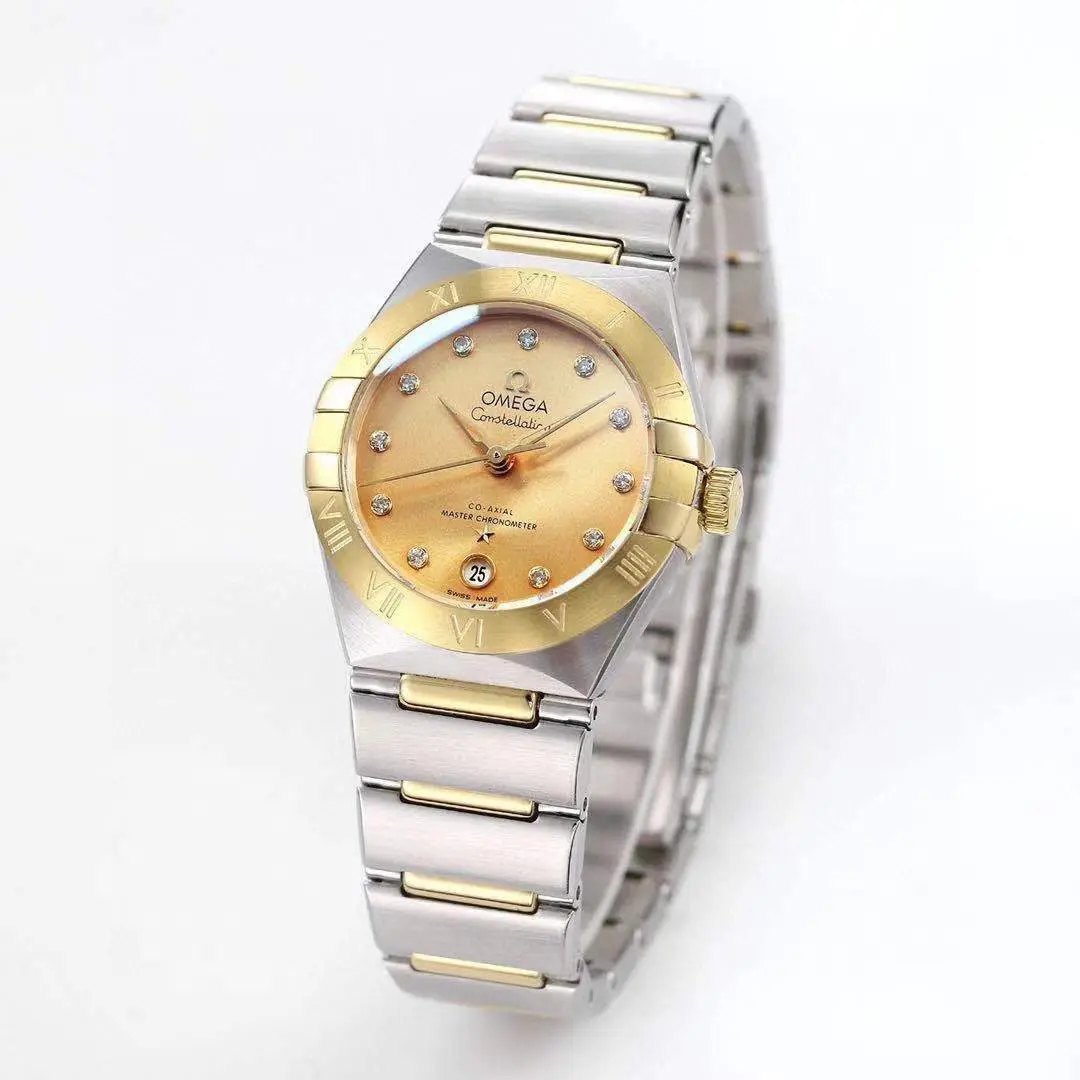 ZF Factory Omega Constellation 29mm Champagne Dial Two-Tone VSF Luxury Watch