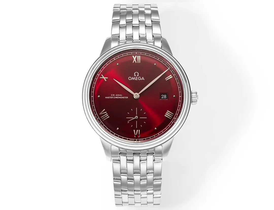 ZF Factory Omega De Ville Prestige Red Dial Steel Watch by VSF Watches