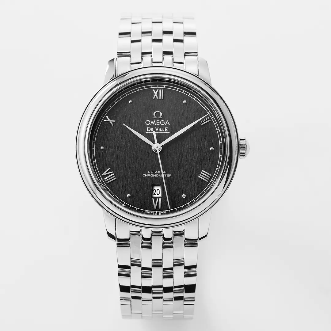 ZF Factory Omega DeVille Black Dial Steel Watch by VSF Watches - Premium Quality Timepiece