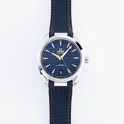 ZF Factory Omega Seamaster Aqua Terra Blue Dial Rubber Strap - Premium VSF Watches Collection