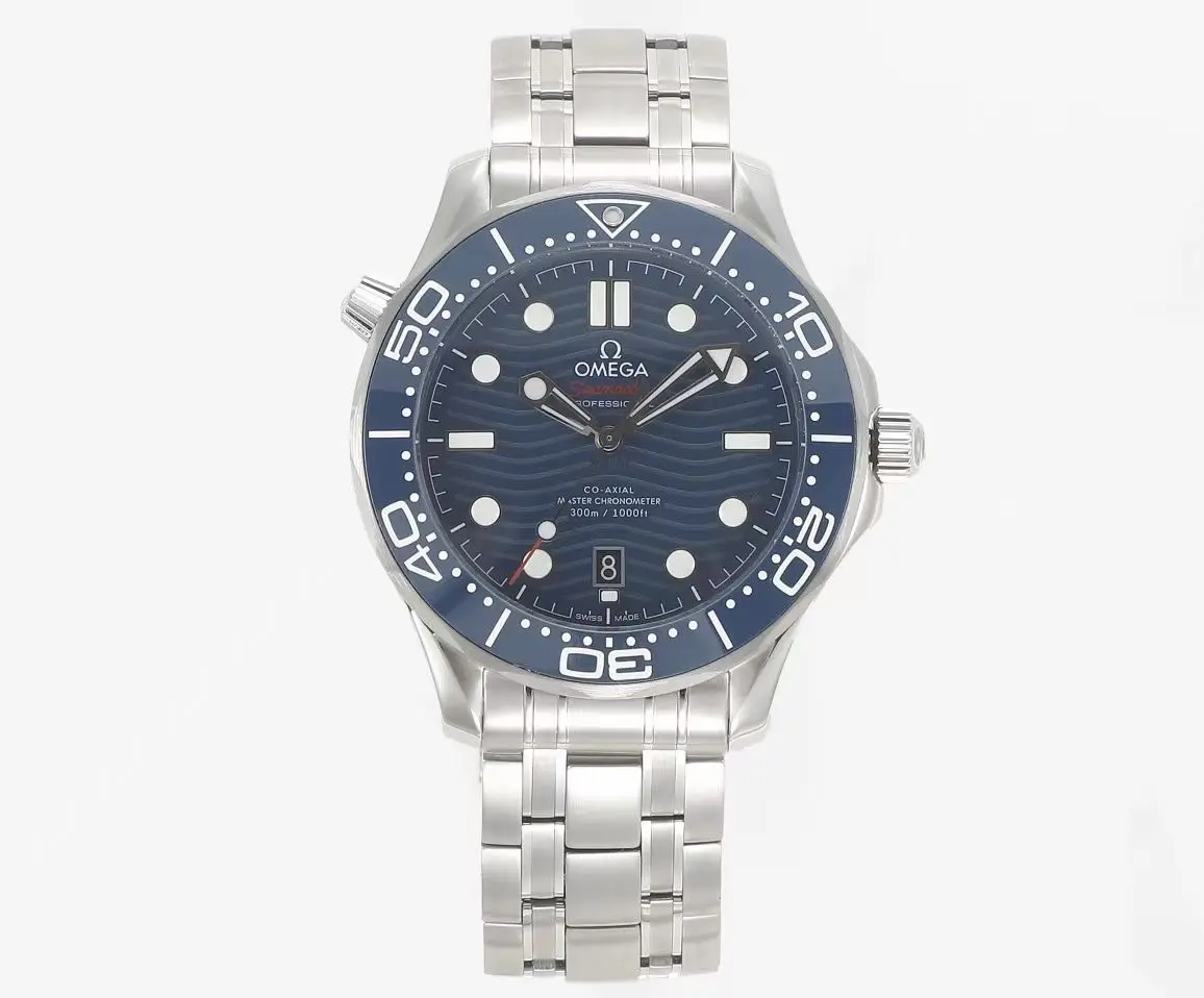 ZF Factory OMEGA Seamaster Planet Ocean 600m Co-Axial Master Chronometer 42mm Diver's Watch - Blue Dial, Stainless Steel Bracelet by VSF Watches Brand