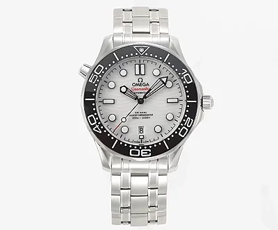 ZF Factory OMEGA Seamaster Planet Ocean 600m Co-Axial Master Chronometer 42mm Diver's Watch - Stainless Steel with Black Ceramic Bezel, White Dial by VSF Watches Brand