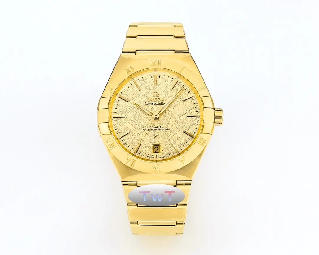 OMEGA Constellation 41mm Gold Ceramic Watch - Premium VSF Watch Replica from Trusted Source