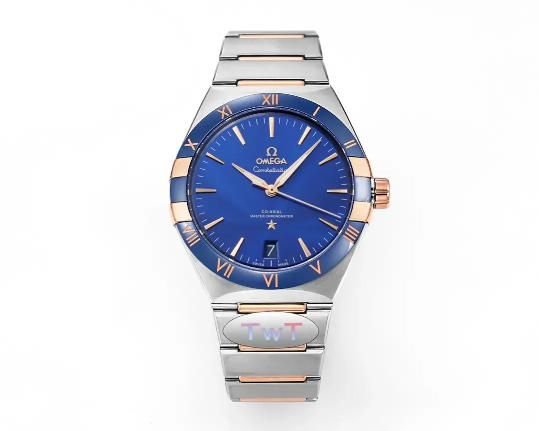 Omega Constellation Blue Dial Ceramic Watch - Premium VSF Replica