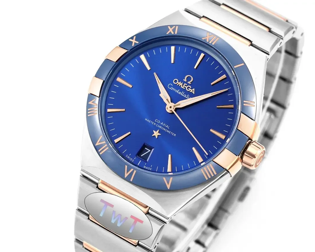 Omega Constellation Blue Dial Ceramic Watch - Premium VSF Replica