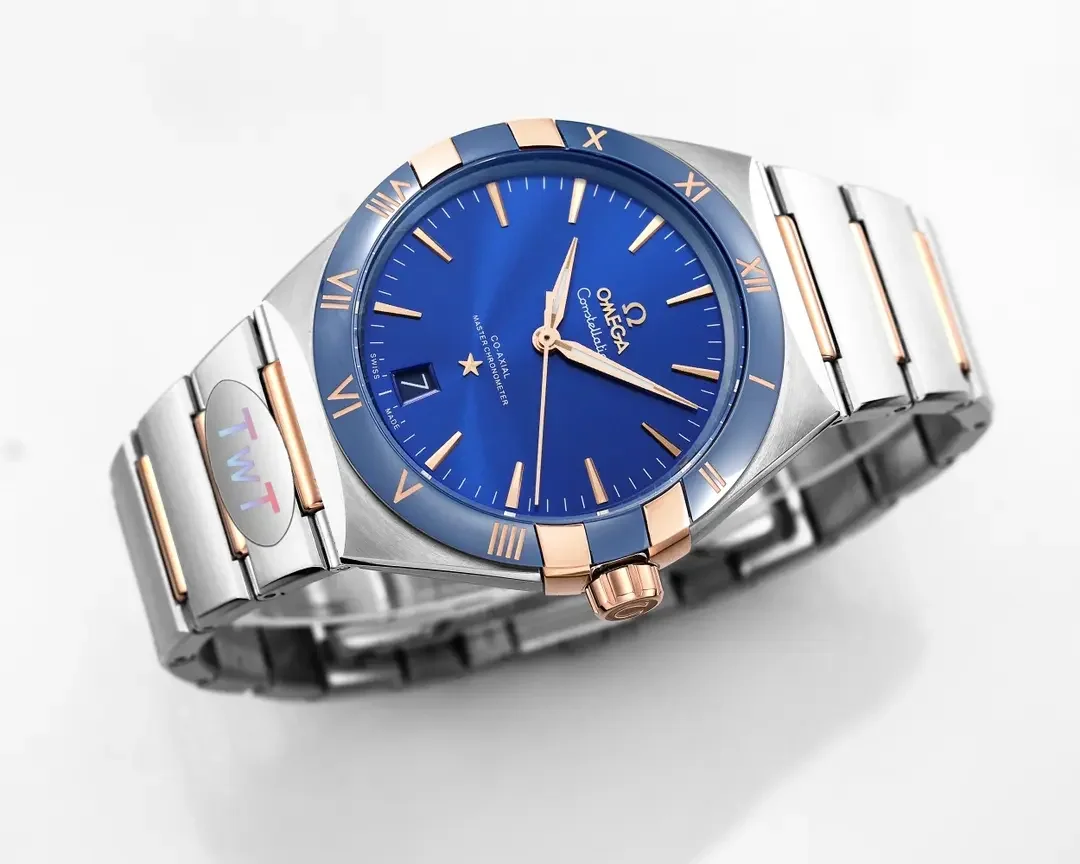 Omega Constellation Blue Dial Ceramic Watch - Premium VSF Replica