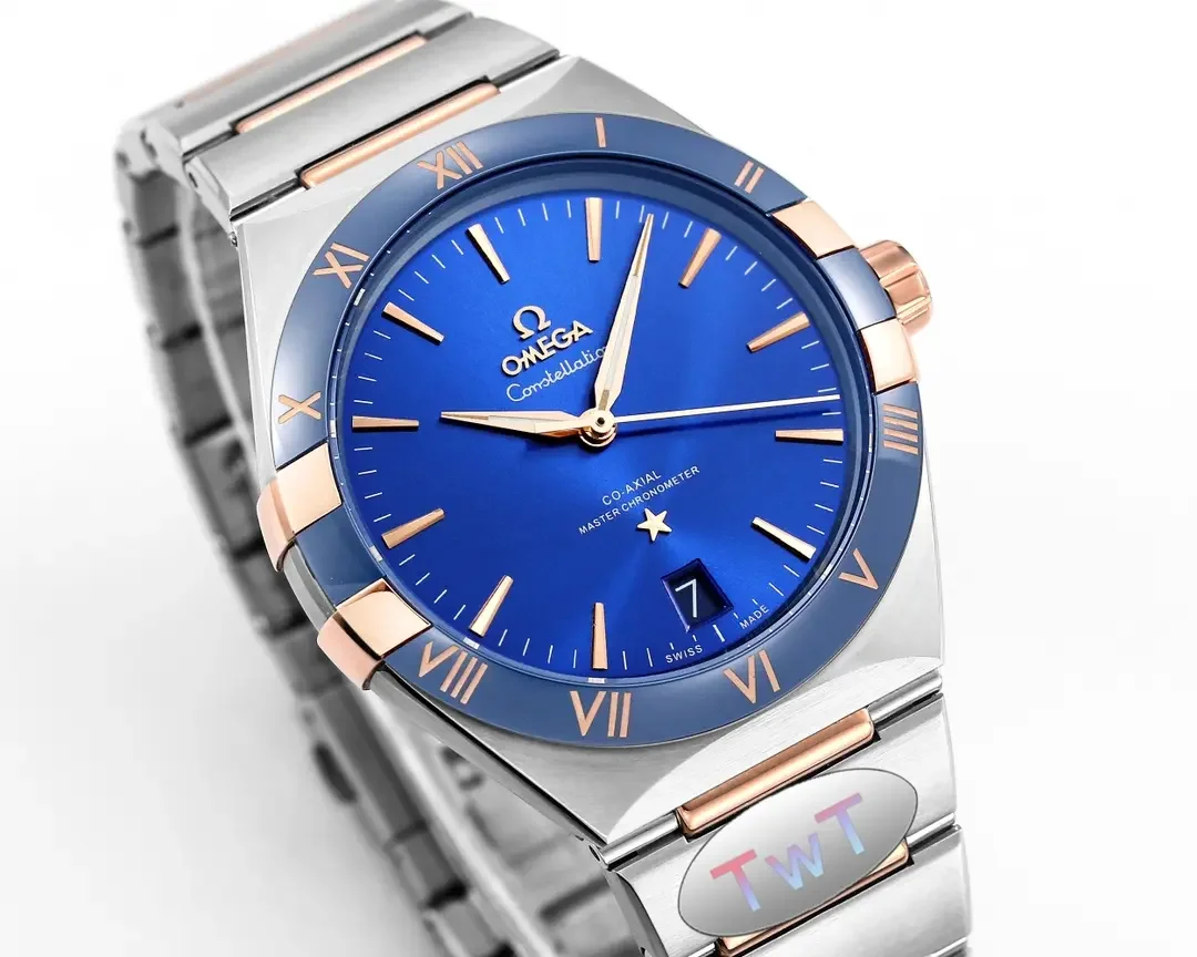 Omega Constellation Blue Dial Ceramic Watch - Premium VSF Replica