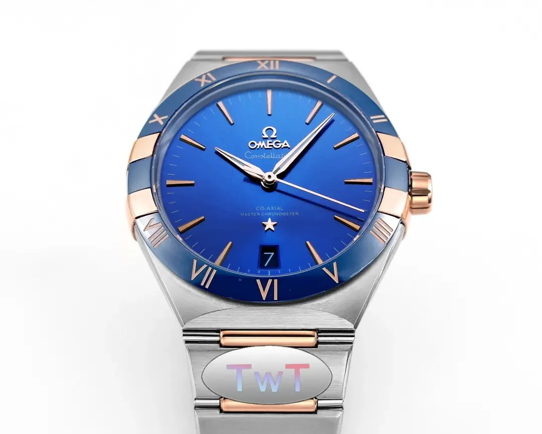 Omega Constellation Blue Dial Ceramic Watch - Premium VSF Replica