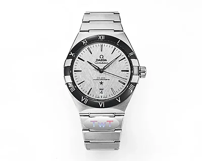 OMEGA Constellation Ceramic Bezel Silver VSF Replica Watch