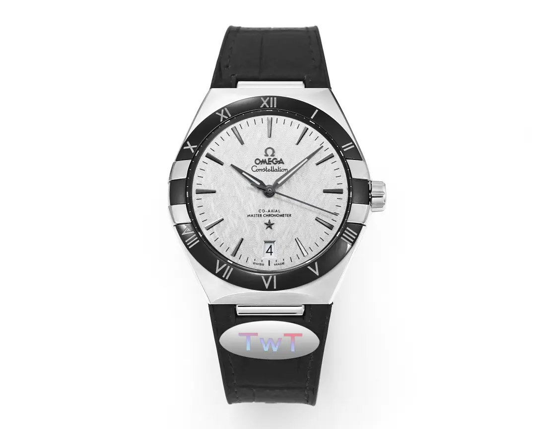 OMEGA Constellation Meteorite Watch Black Leather VSF Luxury Replica