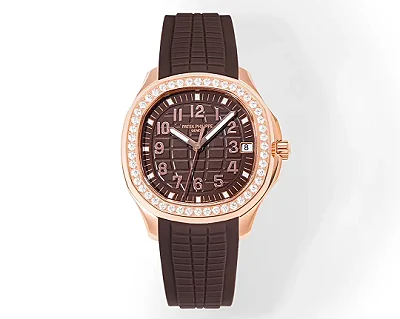 KM Factory Patek Philippe Aquanaut Luce 5268R Rose Gold Brown - Premium Replica Watch Super Clone Edition
