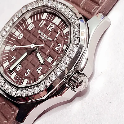 PPF Factory Patek Philippe Aquanaut Quartz Brown Super Clone Replica Watch