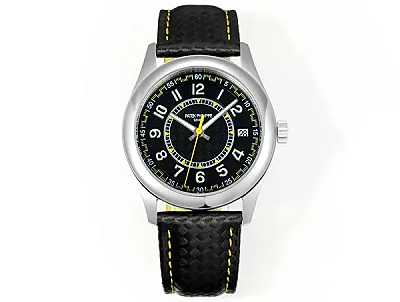 MP Factory Patek Philippe Calatrava 6007G Black Super Clone Replica Watch