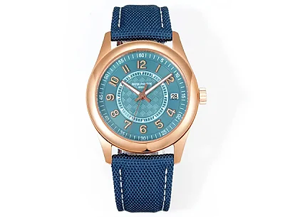 TWA Factory Patek Philippe Calatrava PP6007 Blue Dial Rose Gold Super Clone Replica Watch - Premium Super Clone Watches